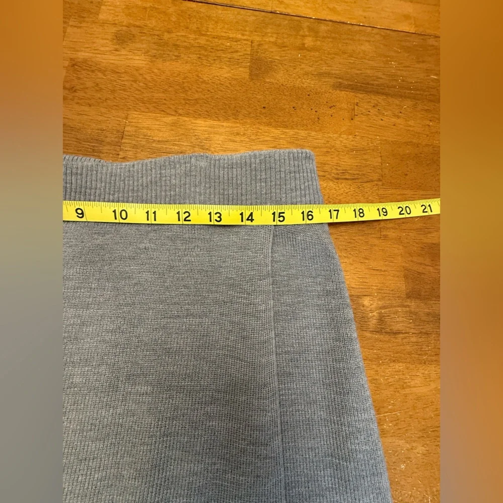 J. Crew Reimagined Heather Gray Merino Blend Pencil Skirt Large